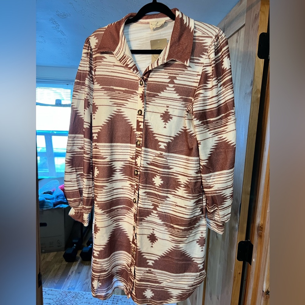 Avery Maurine Button Dress